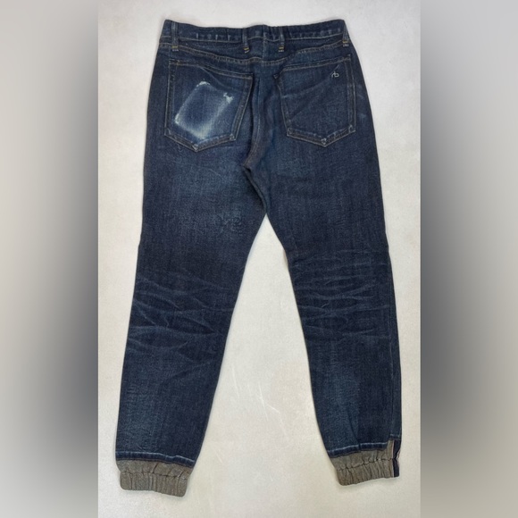 Rag & Bone Miramar PJ Printed Denim Jogger Sweatpants Women Small Sheffield - Picture 7 of 13